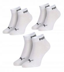 Skarpetki unisex treningowe bawełniane Puma 3-PAK oddychające r. 35-38. Białe skarpetki Puma, bez wzorów, z bawełny. Za 26.90 zł.