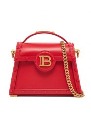 Balmain Torebka DN0DA907LRHA Czerwony. Czerwone torebki klasyczne Balmain, bez wzorów, ze skóry, bez dodatków. Za 8,499.00 zł.
