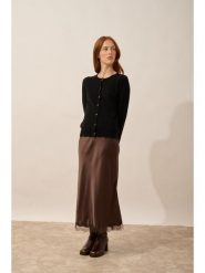 Just Cashmere Kaszmirowy kardigan "Cimba" w kolorze czarnym rozmiar: S. Czarne swetry Just Cashmere, s, bez wzorów, z kaszmiru, bez ramiączek. Za 630.99 zł.