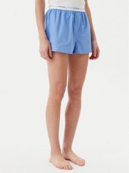 Calvin Klein Underwear Szorty piżamowe LV00QS7411 Niebieski Relaxed Fit. Niebieskie piżamy Calvin Klein Underwear, l, bez wzorów, z bawełny, bez kołnierzyka, bez ramiączek. Za 109.99 zł.
