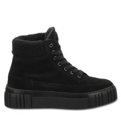 Botki Gant. Czarne botki Gant, bez wzorów, bez obcasa, na płaskiej podeszwie, bez zapięcia. Za 469.99 zł.