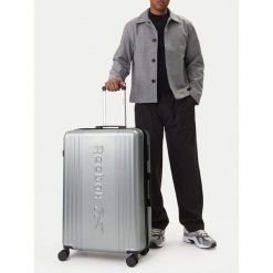 Walizka duża Reebok. Szare walizki Reebok, duże. Za 349.99 zł.