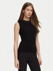 Marciano Guess Top G6BR14 Z1595 Czarny Regular Fit. Czarne topy Marciano Guess, xs, z aplikacjami, bez kołnierzyka, bez ramiączek. Za 519.99 zł.