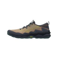 Buty trailowe Mizuno Wave Daichi 9. Brązowe buty do biegania Mizuno, bez wzorów, z materiału, bez zapięcia, do biegania, mizuno wave. Za 470.50 zł.