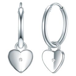 Lulu & Jane Srebro wysokiej pr óby Brylant Kolczyki koła 1 ct Damski. Białe kolczyki Lulu & Jane, z brylantem, srebrne. Za 539.99 zł.