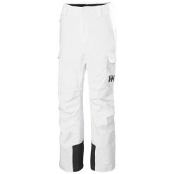 Damskie spodnie narciarskie z kieszeniami cargo Helly Hansen Switch. Białe spodnie narciarskie Helly Hansen, bez wzorów, z poliesteru, narciarskie, primaloft. Za 765.00 zł.