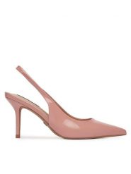 Nine West Szpilki SX005-01 Różowy. Czerwone szpilki Nine West, bez wzorów, ze skóry, bez obcasa, na szpilce, bez zapięcia. Za 229.99 zł.