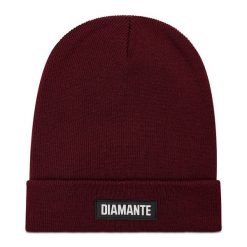 Czapka Diamante Wear. Czerwone czapki zimowe Diamante Wear, bez wzorów. Za 69.99 zł.