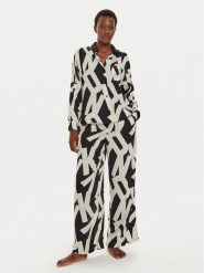 DKNY Komplet koszula i spodnie materiałowe YI90019 Beżowy Regular Fit. Brązowe koszule DKNY, m, bez wzorów, z materiału, bez kołnierzyka, bez ramiączek. Za 539.99 zł.