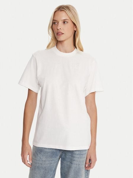 HUGO T-Shirt Vintage 50550901 Biały Relaxed Fit. Białe t-shirty Hugo, s, bez wzorów, z bawełny, vintage, bez kołnierzyka, bez ramiączek. Za 249.99 zł.