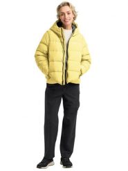 Jack Wolfskin Kurtka puchowa "Frozen Place" w kolorze żółtym rozmiar: S. Żółte kurtki Jack Wolfskin, s, bez wzorów, z puchu, bez kaptura. Za 696.20 zł.