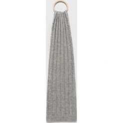 Tommy Hilfiger szalik damski kolor szary gładki. Szare szaliki i kominy Tommy Hilfiger, bez wzorów, z dzianiny. Za 359.99 zł.