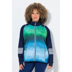 Damskie Kurtka funkcjonalna 2 w 1 power stretch odpinane rękawy. Niebieskie kurtki Ulla Popken, plus size, bez wzorów, z elastanu, bez kaptura. Za 389.99 zł.