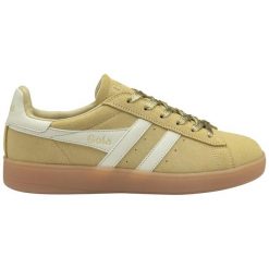 Damskie zamszowe buty sportowe Gola Aztec. Białe buty sportowe lifestyle Gola, bez wzorów, z zamszu, sportowe, bez zapięcia. Za 434.50 zł.
