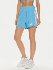Adidas Szorty sportowe Pacer Training 3-Stripes IS1664 Błękitny Regular Fit. Niebieskie szorty sportowe adidas, bez wzorów, z syntetyku, na fitness i siłownię. Za 159.99 zł.