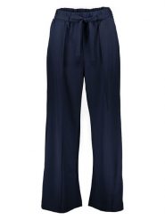 Vila Spodnie w kolorze granatowym rozmiar: XS. Niebieskie spodnie materiałowe Vila, bez wzorów, z materiału. Za 65.54 zł.