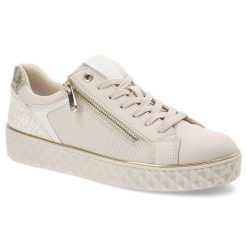 Beżowe Sneakersy Marco Tozzi Sportowe Obuwie Damskie. Brązowe buty sportowe lifestyle Marco Tozzi, na wiosnę, bez wzorów, bez zapięcia. Za 249.00 zł.