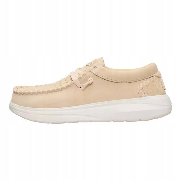 HeyDude Damskie Mokasyny Wendy Comf Suede Perf. Białe mokasyny Hey dude, bez wzorów, z materiału. Za 349.00 zł.