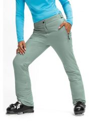 Maier Sports Spodnie narciarskie "Vroni slim 2.0" w kolorze zielonym rozmiar: 52. Zielone spodnie dresowe Maier Sports, bez wzorów. Za 405.61 zł.