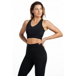 Stanik fitness cardio Rough Radical Chic Sports Bra. Czarne biustonosze sportowe ROUGH RADICAL, bez wzorów, na fitness i siłownię. Za 99.99 zł.