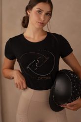 T-shirt damski z motywem koni JD ATTACK Yin Yang. Czarne t-shirty sportowe JD ATTACK, m, z aplikacjami, z bawełny, bez ramiączek, do jazdy konnej. Za 129.00 zł.