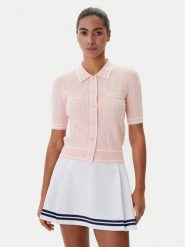 Guess Kardigan V6RR02 Z4652 Różowy Regular Fit. Czerwone swetry Guess, xxs, z aplikacjami, z syntetyku, bez ramiączek. Za 399.99 zł.