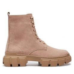 Botki HÖGL. Brązowe botki Högl, bez wzorów, bez obcasa, na płaskiej podeszwie, bez zapięcia. Za 519.99 zł.