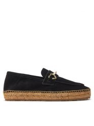 LOVE MOSCHINO Espadryle JA10592G0IIG0000 Czarny. Czarne espadryle Love Moschino, bez wzorów, ze skóry, bez obcasa. Za 899.99 zł.