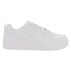 Buty na co dzień młodzieżowe SKECHERS SPORT COURT 92 wodoodporne. Biała buty treningowe Skechers, bez wzorów, bez zapięcia, trekkingowe, skechers sport. Za 183.00 zł.
