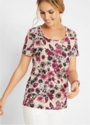 T-shirt (2 szt.). Czerwone t-shirty bonprix, bez wzorów, bez kołnierzyka, bez ramiączek. Za 79.98 zł.