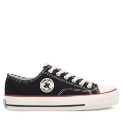 Trampki Beverly Hills Polo Club. Czarne trampki Beverly Hills Polo Club, bez wzorów, bez zapięcia. Za 119.99 zł.
