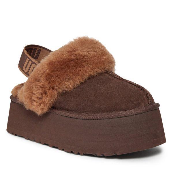 Kapcie Ugg. Brązowe kapcie UGG, bez wzorów. Za 589.99 zł.