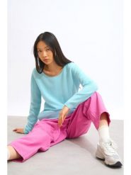 AUTHENTIC CASHMERE Kaszmirowy sweter "Lanfon" w kolorze błękitnym rozmiar: M. Niebieskie swetry AUTHENTIC CASHMERE, m, bez wzorów, z kaszmiru, bez ramiączek. Za 361.99 zł.