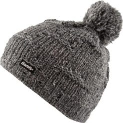 Czapka Eisbär Wm Netta Pompon damska — ciepła, 48 cm. Szare czapki zimowe Eisbär, bez wzorów, z materiału, eleganckie. Za 145.99 zł.