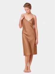 Triumph Koszula nocna Silky Sensuality 10218278 Brązowy. Brązowe koszule nocne Triumph, bez wzorów, z lyocellu, bez ramiączek. Za 209.99 zł.