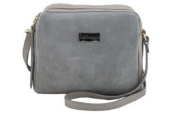 Listonoszka skórzana BARBERINI'S j. szara 710-8. Szare shopper bag Barberinis, bez wzorów, ze skóry, na ramię, bez dodatków. Za 219.99 zł.