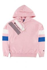 Bluza dresowa damska Champion Sweatshirt HD. Czerwone bluzy Champion, l, z aplikacjami, z bawełny, z kapturem. Za 172.49 zł.