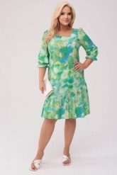 Sukienka Arie w odcieniach zieleni XXL OVERSIZE WIOSNA. Zielone sukienki Moda Size Plus Iwanek, na komunię, s, bez wzorów, z elastanu, z asymetrycznym kołnierzem, bez ramiączek, mini, asymetryczne. W wyprzedaży za 139.90 zł.