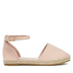 Espadryle DeeZee. Czerwone espadryle DeeZee, bez wzorów, bez obcasa. Za 119.99 zł.