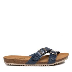 Klapki Sergio Bardi. Niebieskie klapki Sergio Bardi, bez wzorów, bez obcasa, bez zapięcia. Za 219.99 zł.