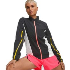 Damska tkana kurtka wodoodporna Puma Ultraweave. Białe kurtki do biegania Puma, l, bez wzorów, z materiału, bez kaptura, do biegania. Za 289.99 zł.