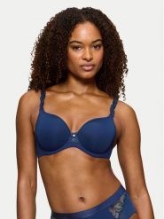 Triumph Biustonosz z fiszbiną Wild Azalea 10219874 Niebieski. Niebieskie biustonosze Triumph, bez wzorów, z syntetyku. Za 179.99 zł.