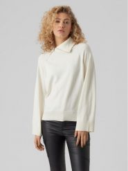 Vero Moda Golf Vivan 10271449 Écru Relaxed Fit. Swetry Vero Moda, s, bez wzorów, z syntetyku, bez ramiączek. Za 99.99 zł.