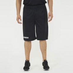 Szorty do biegania Portland czarne. Czarne szorty sportowe LEGEA, bez wzorów, z bawełny, do biegania. Za 64.00 zł.