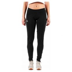 Legginsy Sportowe Damskie Kappa Czarny. Czarne legginsy Kappa, bez wzorów. Za 224.00 zł.