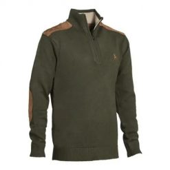 Sweter zapinany na zamek Ligne Verney-Carron Fox. Zielone swetry LIGNE VERNEY-CARRON, bez wzorów, sportowe, bez ramiączek. Za 276.50 zł.