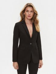 Peserico Marynarka S01942 Czarny Regular Fit. Czarne marynarki i żakiety Peserico, s, bez wzorów, z syntetyku, bez ramiączek. Za 3,049.00 zł.