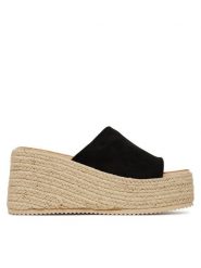 DeeZee Espadryle LE601-113 Czarny. Czarne espadryle DeeZee, bez wzorów, z materiału, bez obcasa. Za 129.99 zł.