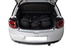Torby Do Bagażnika Citroen Ds3 Hatchback 2009-2016 3Szt Kjust. Czarne torby podróżne KJUST, bez wzorów, z kauczuku. Za 761.00 zł.