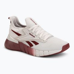 Buty treningowe damskie Reebok Nano Gym. Szare buty treningowe Reebok, bez wzorów, z materiału, bez zapięcia, na fitness i siłownię. Za 399.99 zł.